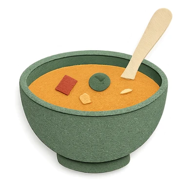 mini soup bowl sticker