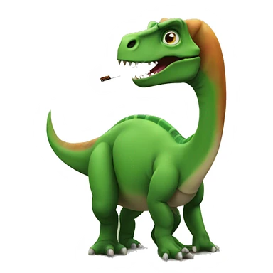 dinosaur smoking  sticker