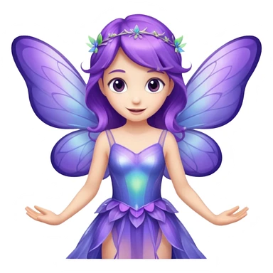 purple fairies sticker