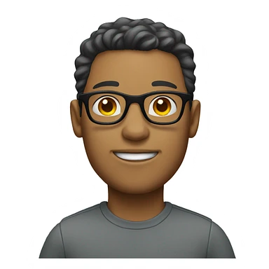 light skin man walking with glasses sticker