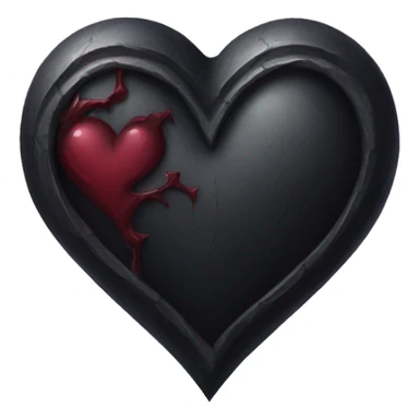 Gothic heart sticker