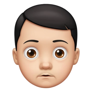 Cute baby face Hitler sticker