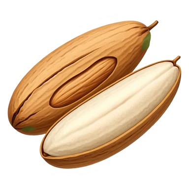 One almond and with 3 grains of oats sticker