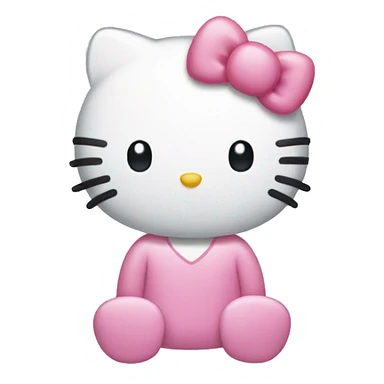 Hello kitty classic iOS emoji style sticker