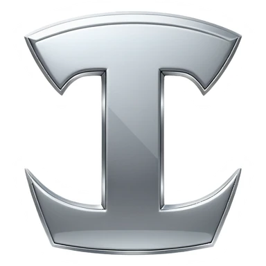 Tesla letter silver sticker