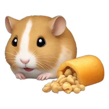 Hamster-eating-peanut sticker