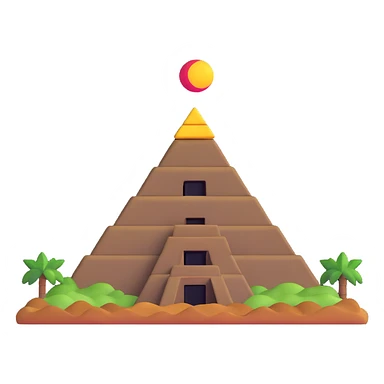 simple and bold Mexican pyramid sticker