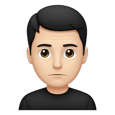 gil be white and be wering black sticker