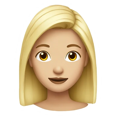 Blonde girl pretty sticker