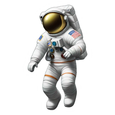 Astronaut with sunglasses doing the moonwalk sticker