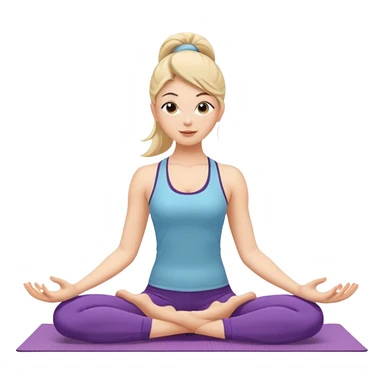 yoga girl sticker