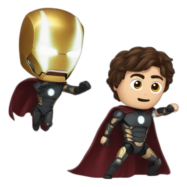 Harry Potter fight with ironman sticker