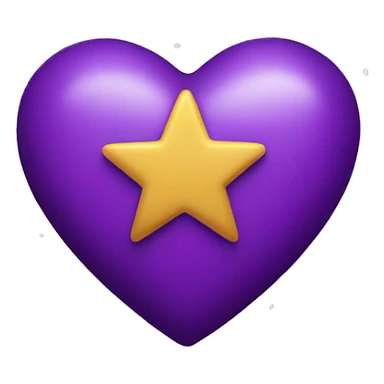 Purple Heart with stars sticker