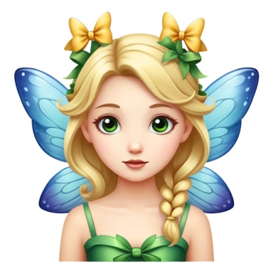 fairy with a bow sticker