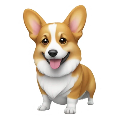 corgi on beach sticker