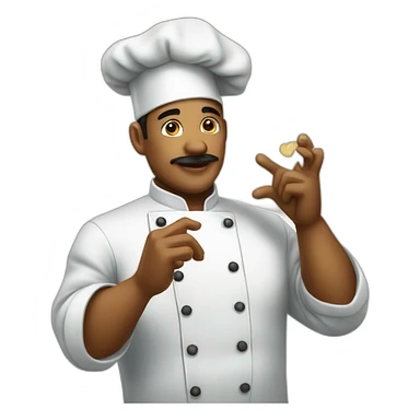 Chef kissing fingers sticker
