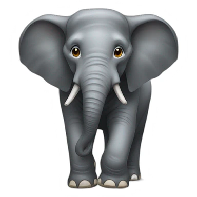 Chat sur elephant sticker