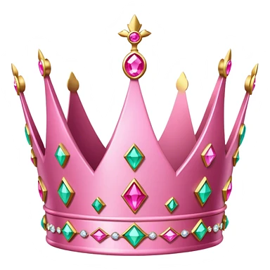 pink jewelly crown sticker
