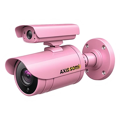 Security Camera pink Axis P1346-E sticker