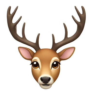deer face  sticker