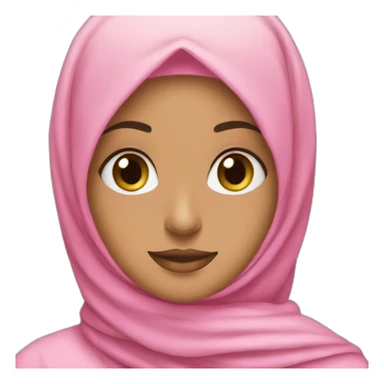 Hijabi girl with pink hijab. sticker