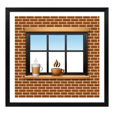 tienda por fuera de café sticker