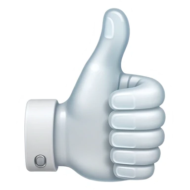 white thumbs up sticker