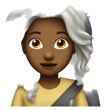 girl in car interior sticker