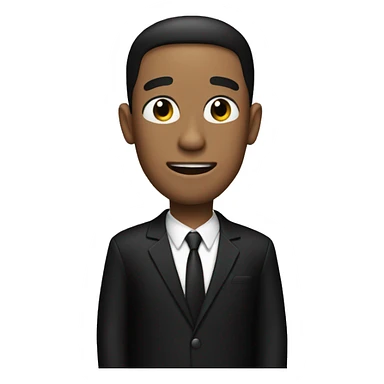 Men in black suit sticker