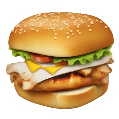 Grilled chicken sandwich sticker