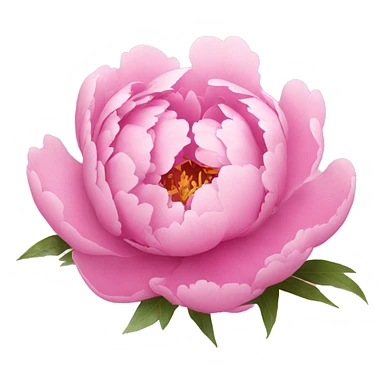 Cute peonies in pink sticker