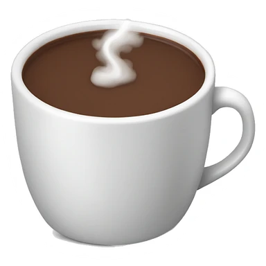 Chocolat chaud qui fume sticker