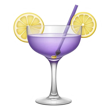 Lavender Cocktail with Yellow sticker