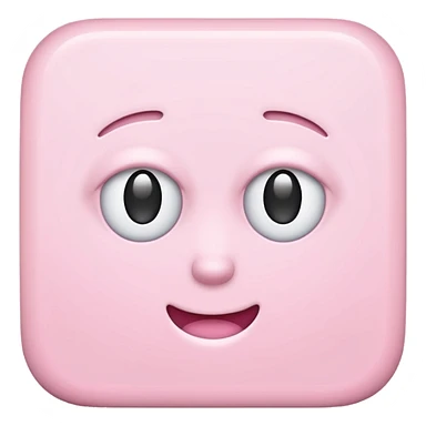 light pink square sticker