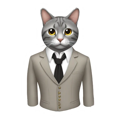 Un gato vestido del traje típico país vasco blusa sticker