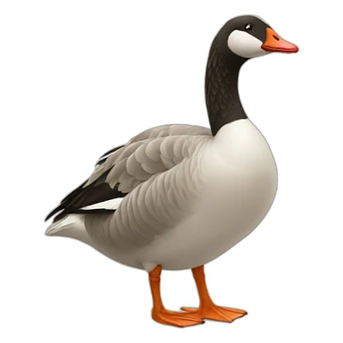 In love goose sticker