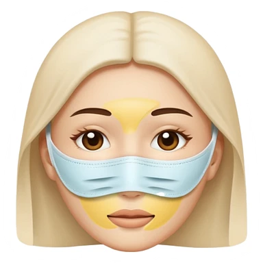 aesthetic facial face mask emoji  sticker