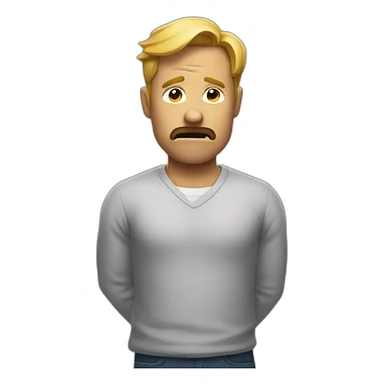 shrugged shoulders sticker