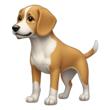 Un chien handicapé  sticker