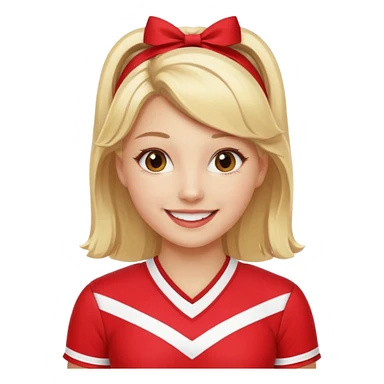 create an emoji of a cheerleader sticker