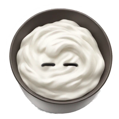 Yoghurt in a bowl sticker