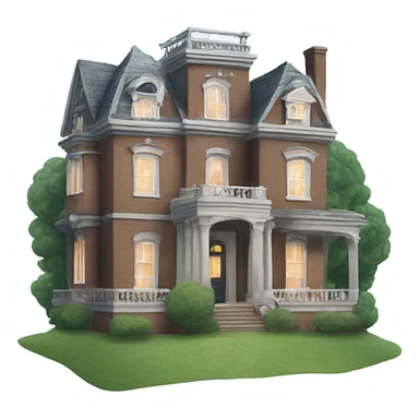 mansion with ghosts ￼ sticker