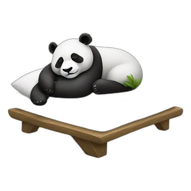 Panda sleeping  sticker