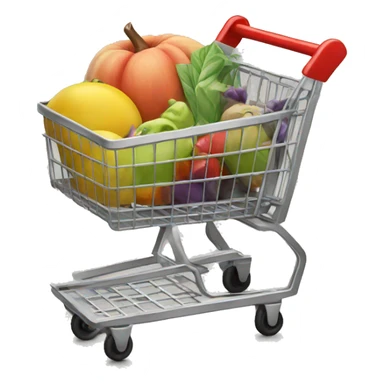 full shopping cart sticker