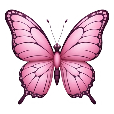 🦋 this emoji in pink in small size sticker