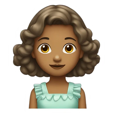 Petite fille en robe  sticker