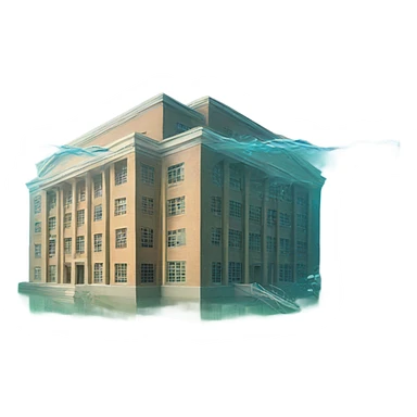 School under water sticker