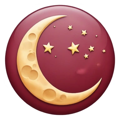 Moon Burgundy sticker