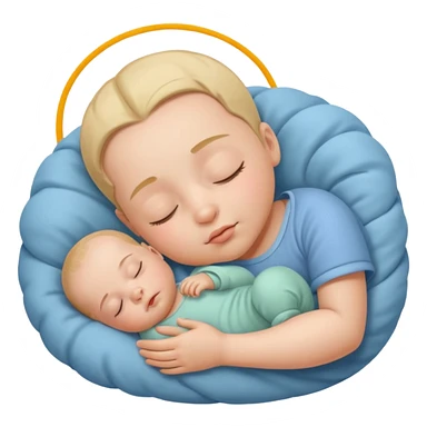 Sleeping baby sticker