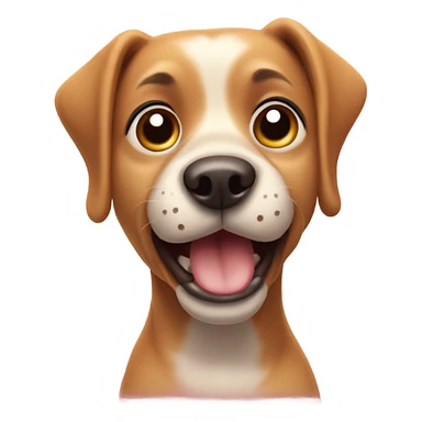 Dog with heart eyes sticker
